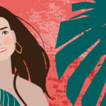 Demi Moore portrait | Stefania Tomasich for CrunchyTales