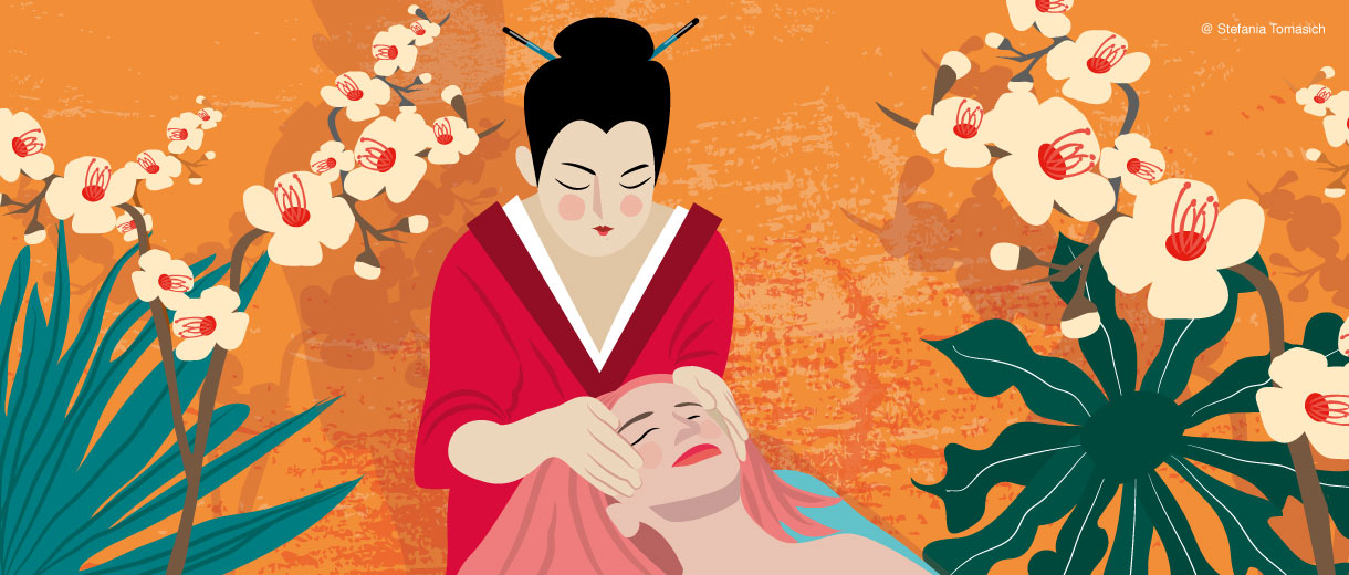Japanise Kobibo face massage | Stefania Tomasich for CrunchyTales