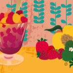 Summer Sorbet Peach and Strawberry | Stefania Tomasich for CrunchyTales