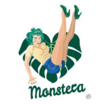 Remake Fiorucci Sticker - Monstera | Stefania Tomasich
