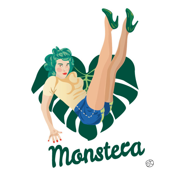 Remake Fiorucci Sticker - Monstera | Stefania Tomasich