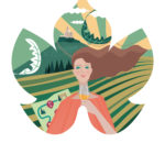 Illustration for a wine label